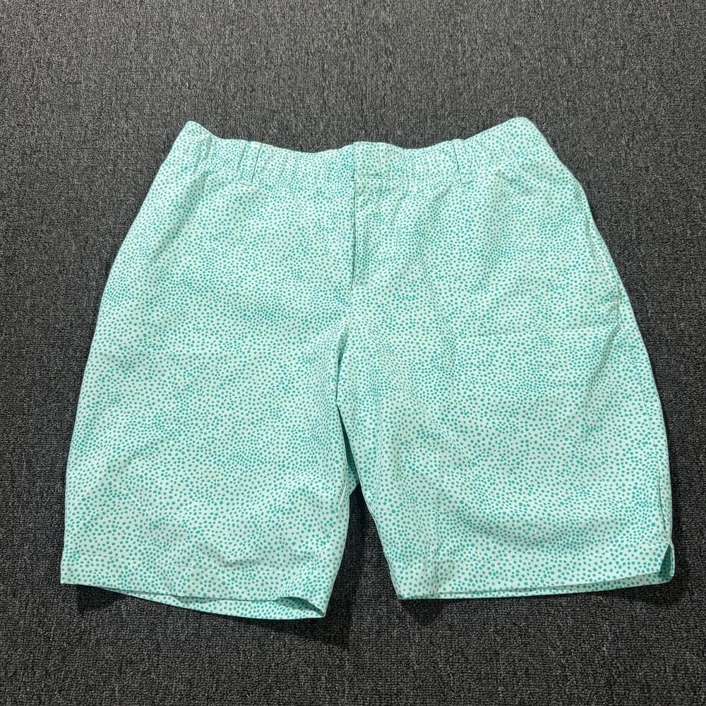 Vintage Y2k Under Armour Teal Green Polka Dot Golf Athletic Shorts 12 Large
